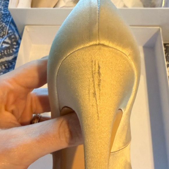 Casadei Satin Platform Heels NIB - Picture 6 of 10